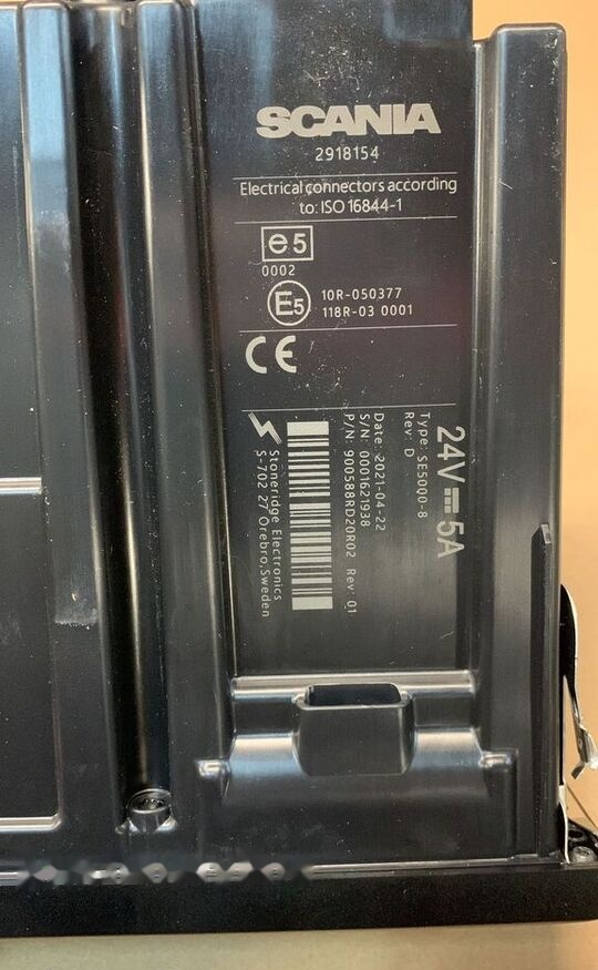 Scania NOWY 24V 5A 2918154 TYPE: SE5000-8 2918154 Scania truck - Tachograf pre Nákladné auto: obrázok 2 Scania NOWY 24V 5A 2918154 TYPE: SE5000-8 2918154 Scania truck - Tachograf pre Nákladné auto: obrázok 2