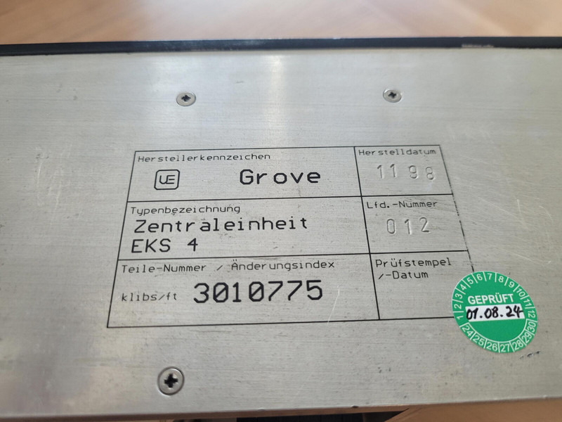 Grove GMK 3050 zentraleinheit EKS4 - Riadiaca jednotka pre Žeriav: obrázok 3 Grove GMK 3050 zentraleinheit EKS4 - Riadiaca jednotka pre Žeriav: obrázok 3