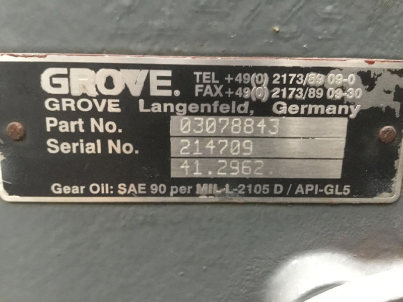 Grove GMK 3055 diff box axle nr 1 - Diferenciál pre Žeriav: obrázok 5 Grove GMK 3055 diff box axle nr 1 - Diferenciál pre Žeriav: obrázok 5