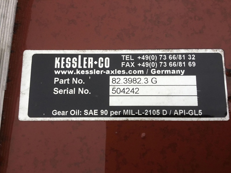 KESSLER axle - Náprava a diely pre Žeriav: obrázok 5 KESSLER axle - Náprava a diely pre Žeriav: obrázok 5