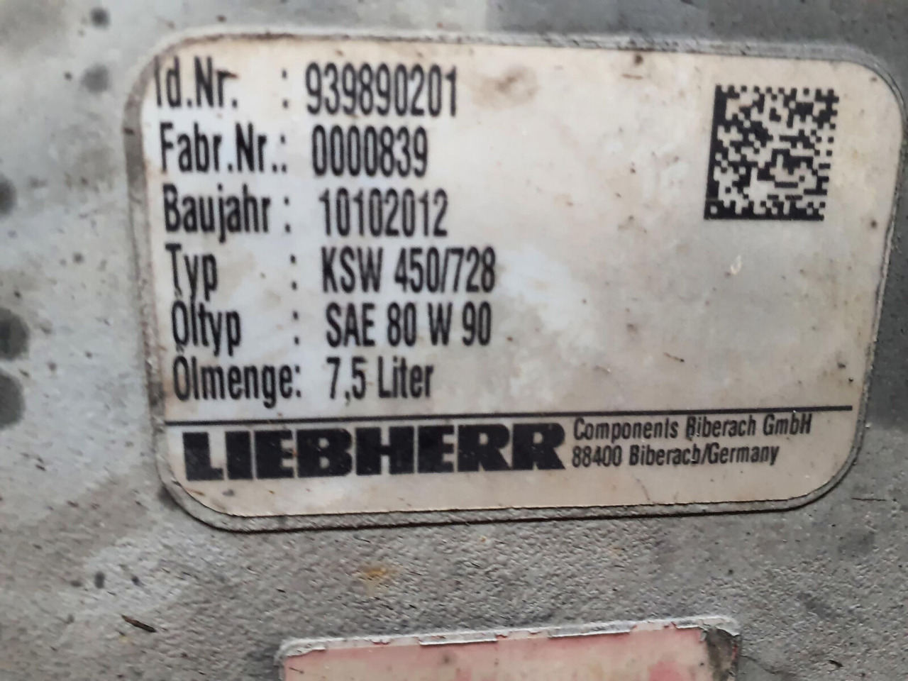 Liebherr LR 1160 COMPACT ROPE WINCH - Naviják pre Pásový žeriav: obrázok 5 Liebherr LR 1160 COMPACT ROPE WINCH - Naviják pre Pásový žeriav: obrázok 5