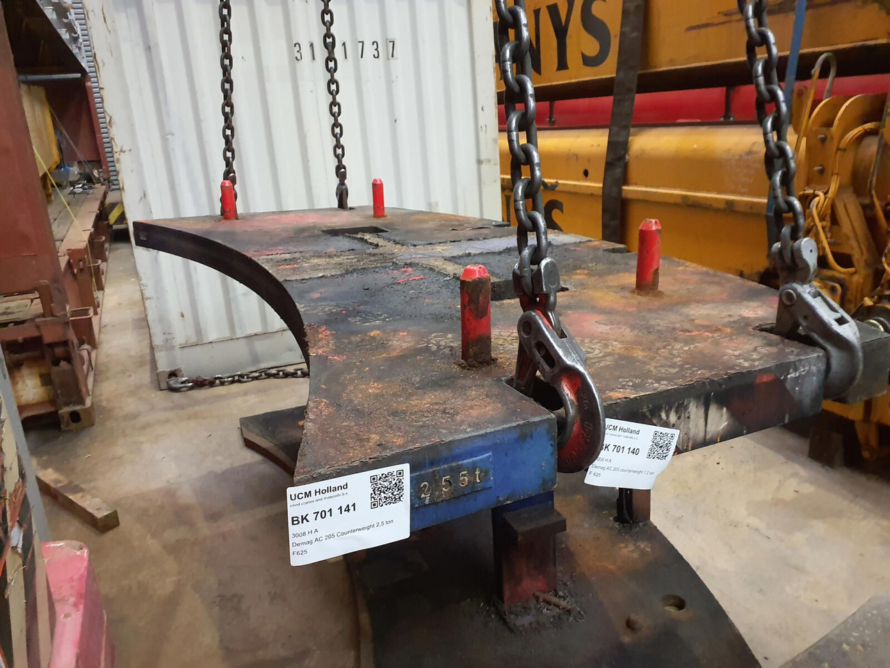 Terex AC 205 Counterweight 2,55 ton - Protizávažie pre Autožeriav: obrázok 3 Terex AC 205 Counterweight 2,55 ton - Protizávažie pre Autožeriav: obrázok 3