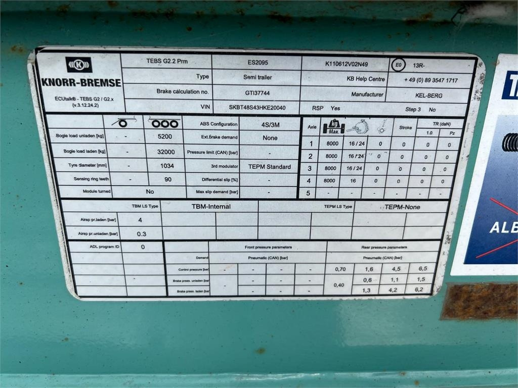 Náves sklápěcí Kel-Berg 4 akslet - alu kasse + plastindlæg: obrázok 20 Náves sklápěcí Kel-Berg 4 akslet - alu kasse + plastindlæg: obrázok 20