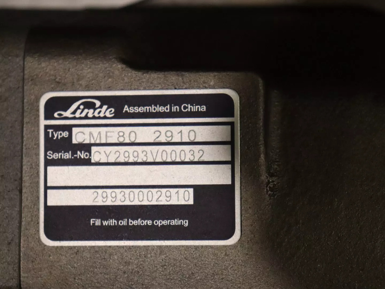 LINDE CMF80 2910 - Hydraulický motor pre Stavebné stroje: obrázok 4 LINDE CMF80 2910 - Hydraulický motor pre Stavebné stroje: obrázok 4