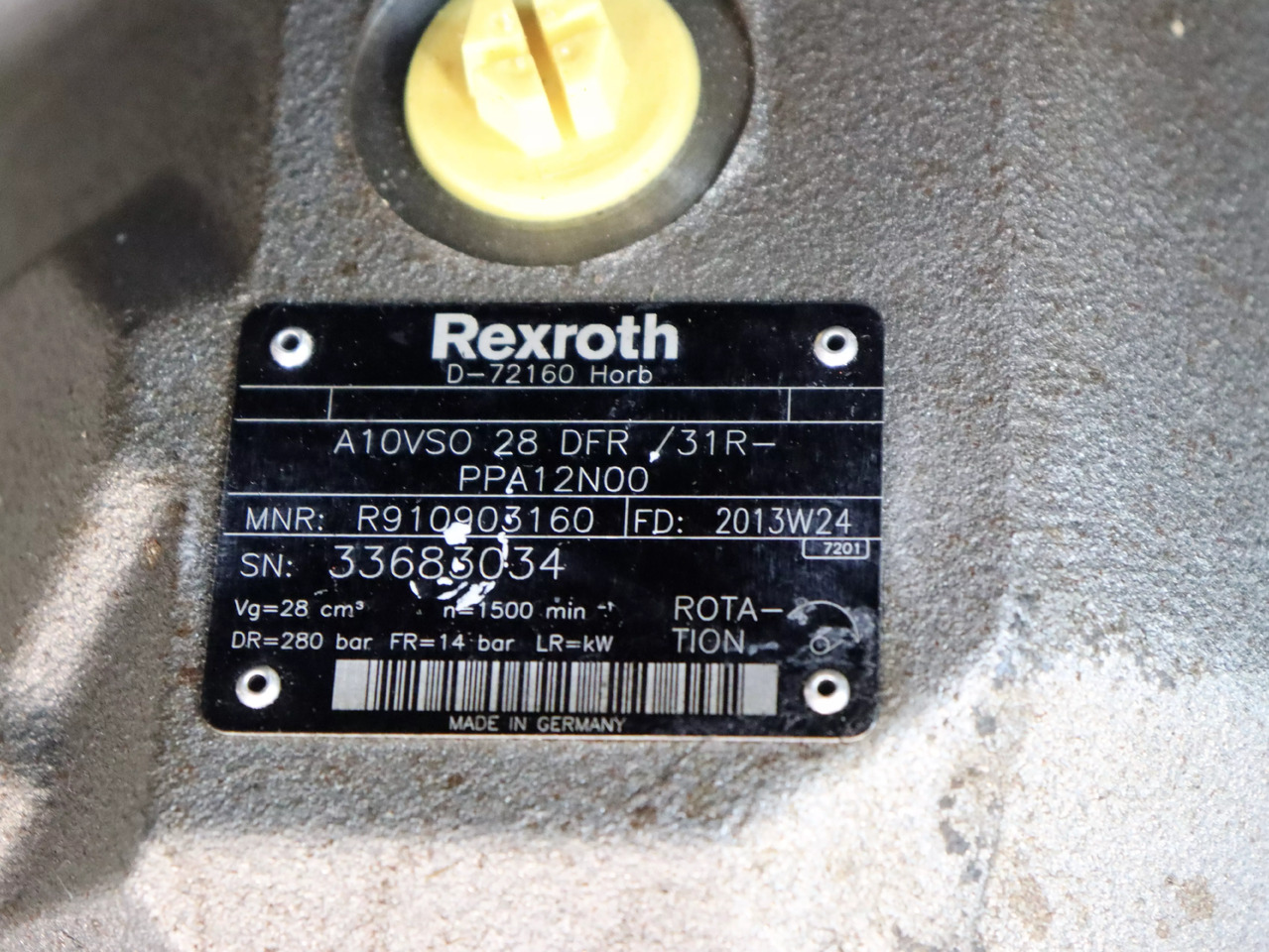 REXROTH A10VSO28DFR/31R-PPA12N00 - Hydraulické čerpadlo pre Manipulačná technika: obrázok 4 REXROTH A10VSO28DFR/31R-PPA12N00 - Hydraulické čerpadlo pre Manipulačná technika: obrázok 4