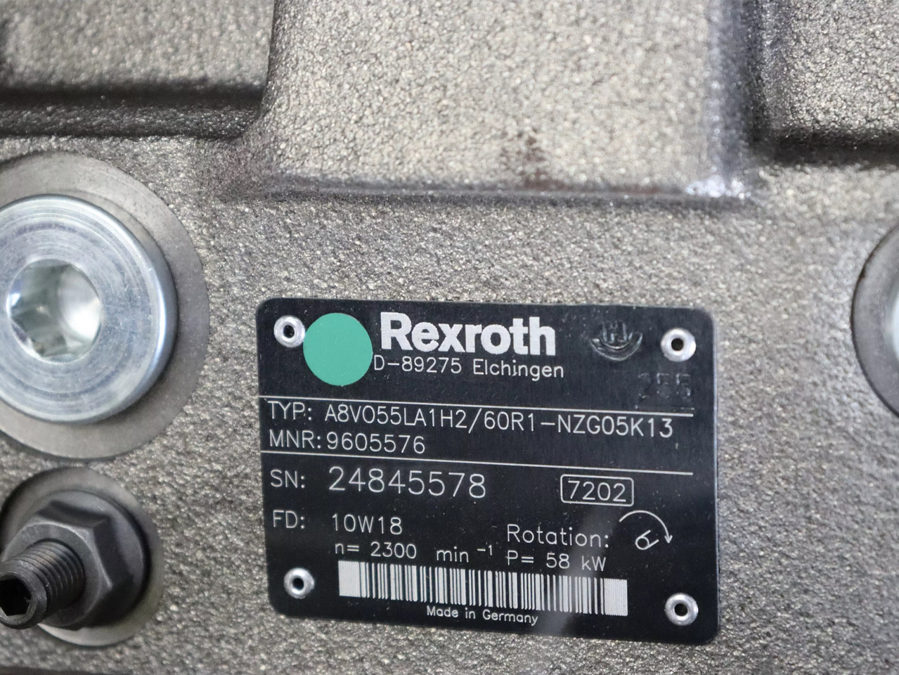 REXROTH A8VO55LA1H2/60R1-NZG05K13 - Hydraulické čerpadlo pre Manipulačná technika: obrázok 4 REXROTH A8VO55LA1H2/60R1-NZG05K13 - Hydraulické čerpadlo pre Manipulačná technika: obrázok 4