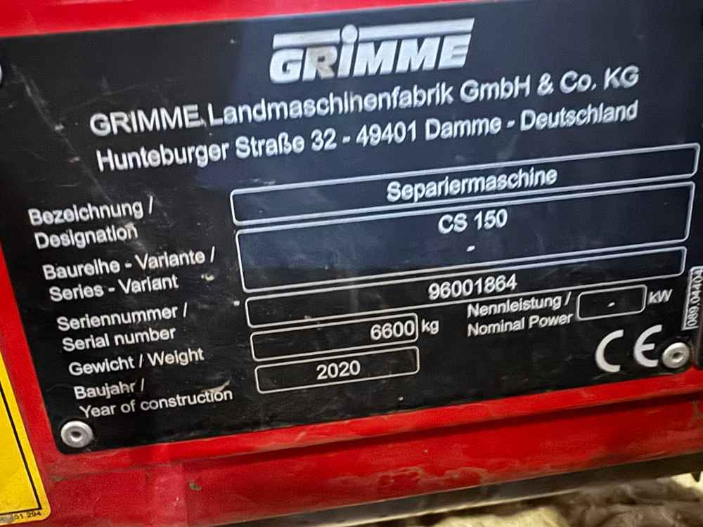 Grimme CS-150 CombiStar - Zemiakový kombajn: obrázok 2 Grimme CS-150 CombiStar - Zemiakový kombajn: obrázok 2