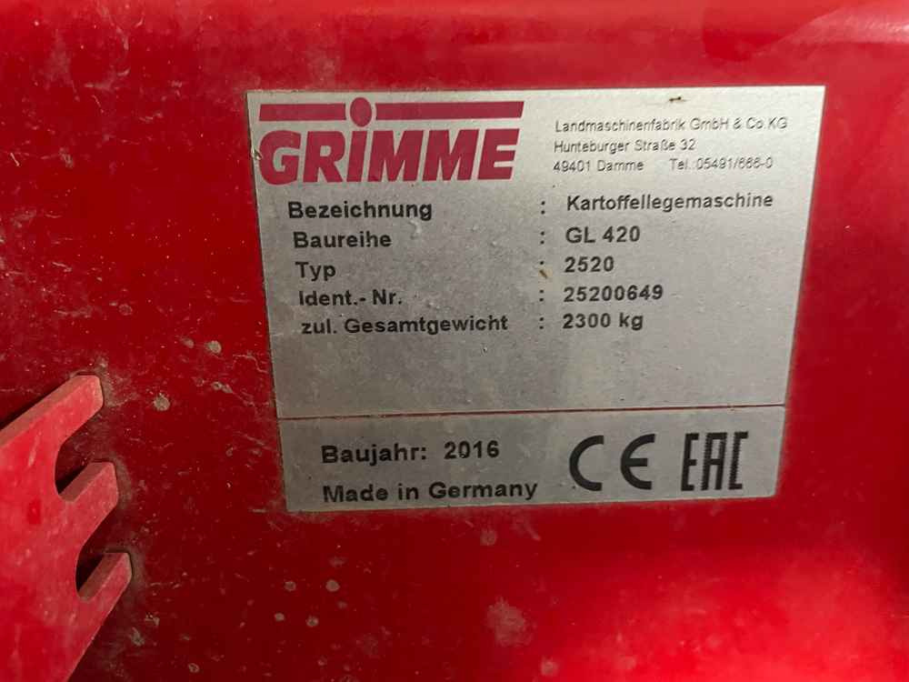 Grimme GL 420 - Kombajn: obrázok 2 Grimme GL 420 - Kombajn: obrázok 2