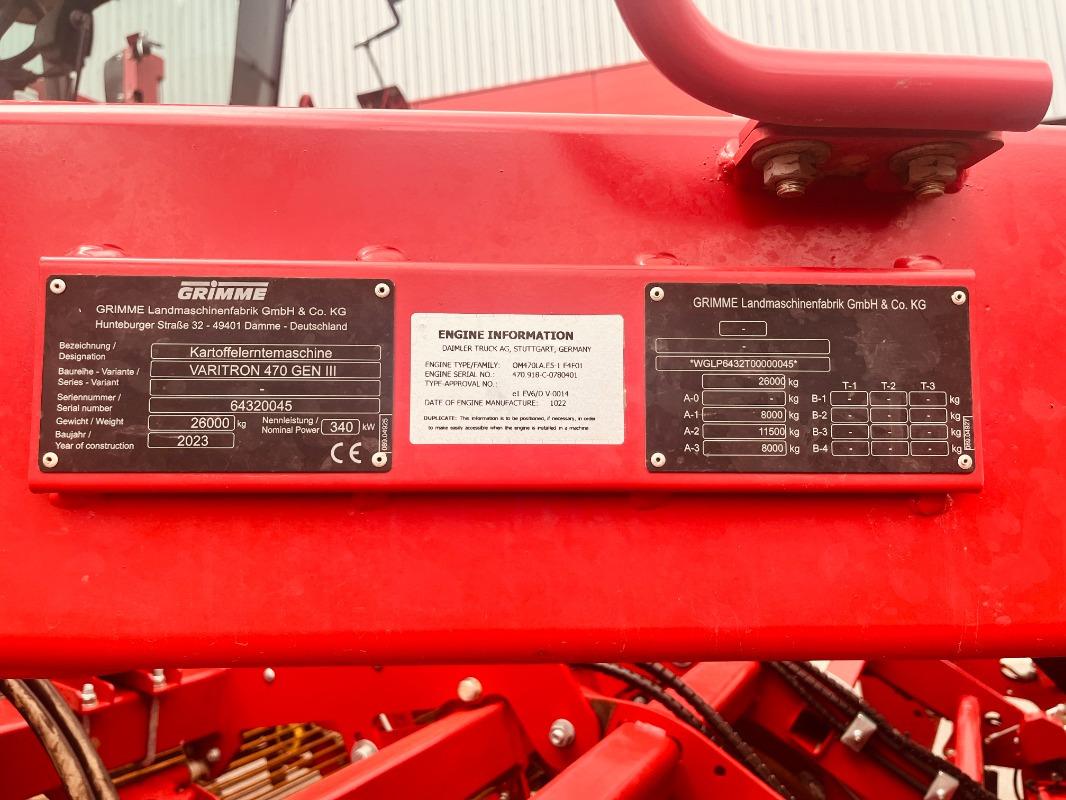 Grimme VARITRON 470 GEN III RS Twin-sep - Kombajn: obrázok 2 Grimme VARITRON 470 GEN III RS Twin-sep - Kombajn: obrázok 2