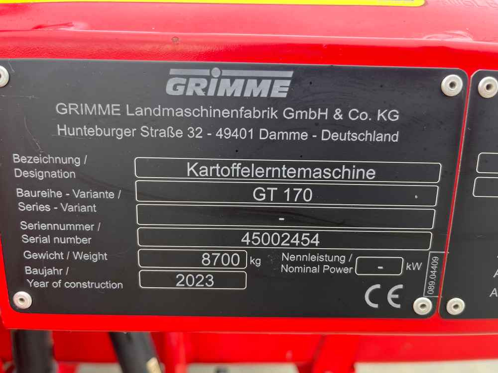 Grimme GT 170 - Kombajn: obrázok 2 Grimme GT 170 - Kombajn: obrázok 2