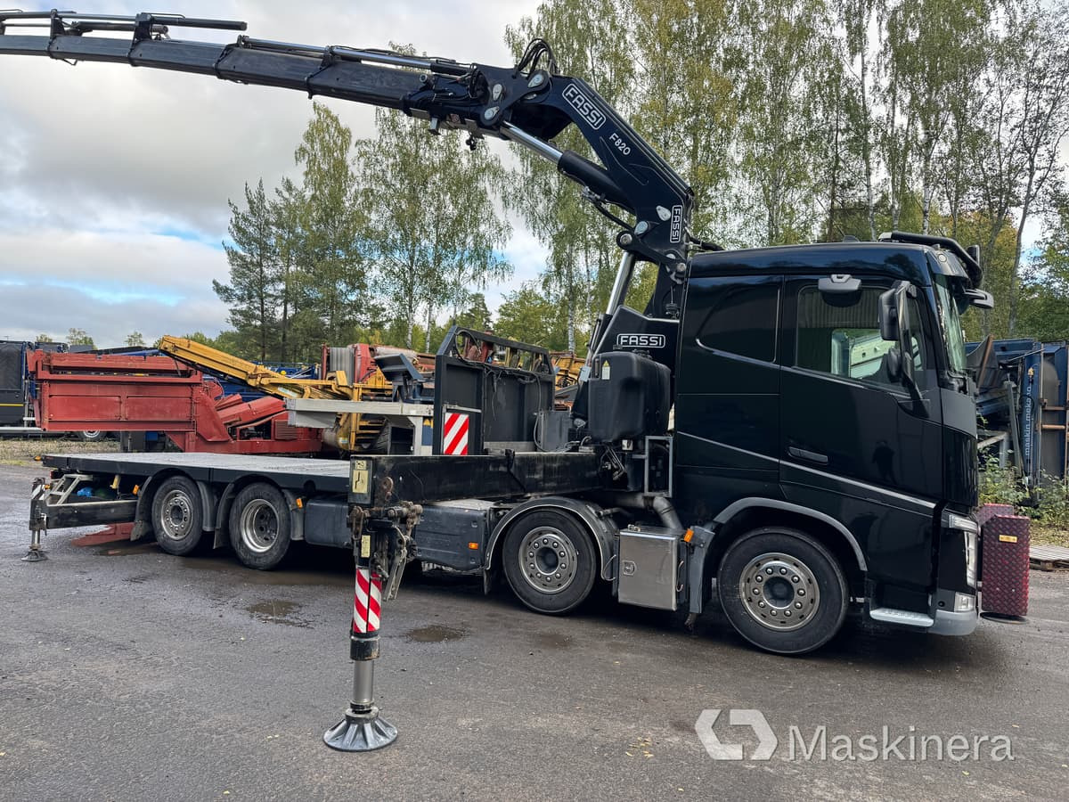 Bodbil Volvo FH 82F med Fassi F820 kran & jib - Valníkový/ Plošinový nákladný automobil, Auto s hydraulickou rukou: obrázok 4 Bodbil Volvo FH 82F med Fassi F820 kran & jib - Valníkový/ Plošinový nákladný automobil, Auto s hydraulickou rukou: obrázok 4