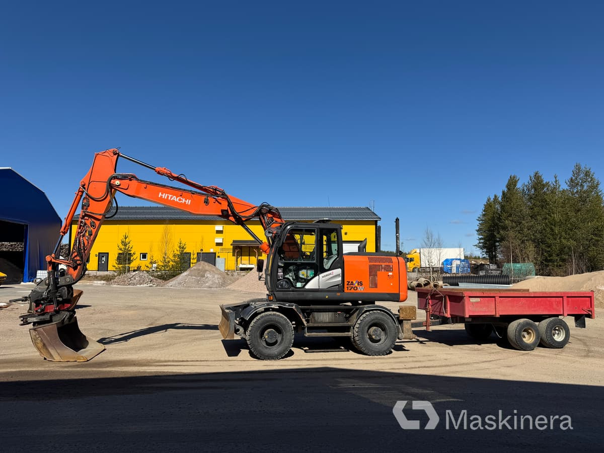Hitachi ZX170W-5B Hjulgrävare Hitachi ZX170W med vagn - Pásové rýpadlo: obrázok 2 Hitachi ZX170W-5B Hjulgrävare Hitachi ZX170W med vagn - Pásové rýpadlo: obrázok 2