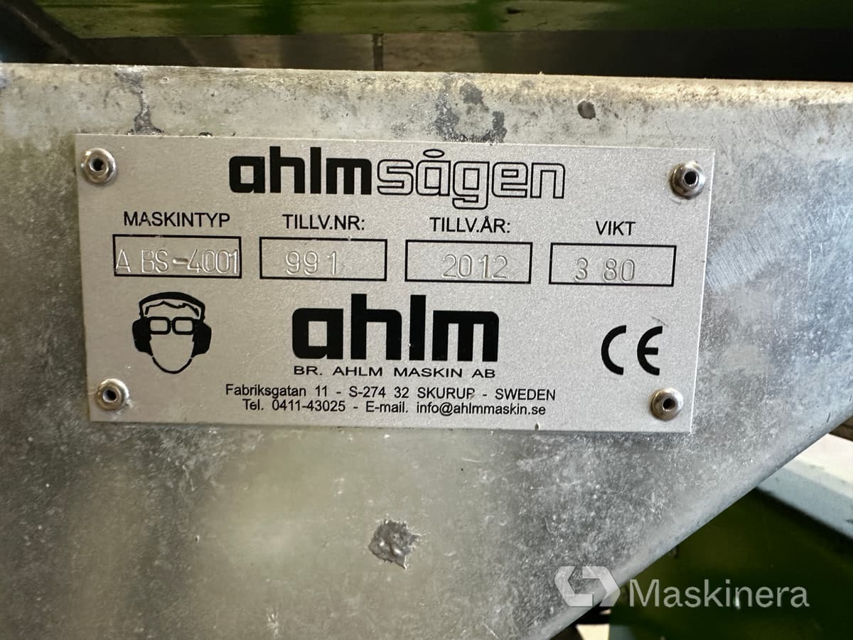 Såg Ahlm Sågen ABS 4001 - Drevoobrábací stroj: obrázok 5 Såg Ahlm Sågen ABS 4001 - Drevoobrábací stroj: obrázok 5