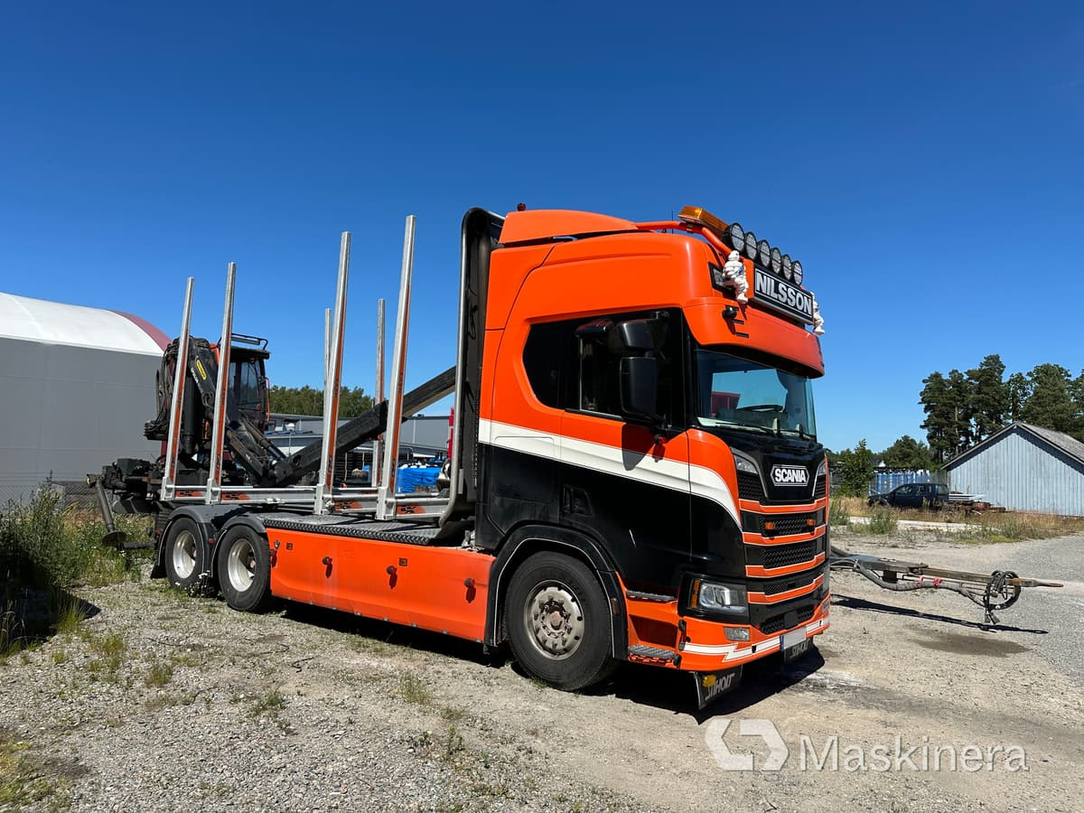 Timmerbil Scania R650B 6X4 NB + Släp - Nákladné vozidlo na prepravu dreva: obrázok 1 Timmerbil Scania R650B 6X4 NB + Släp - Nákladné vozidlo na prepravu dreva: obrázok 1