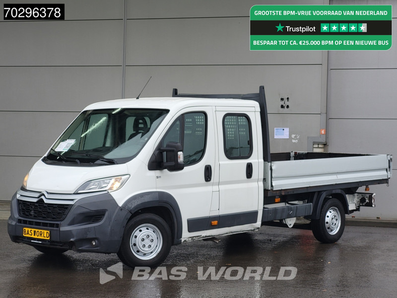 Citroën Jumper 130PK Open Laadbak Dubbel Cabine Trekhaak Airco Cruise Euro6 Pritsche Pickup Open Box Airco Trekhaak Cruise control - Dodávka valník: obrázok 1 Citroën Jumper 130PK Open Laadbak Dubbel Cabine Trekhaak Airco Cruise Euro6 Pritsche Pickup Open Box Airco Trekhaak Cruise control - Dodávka valník: obrázok 1