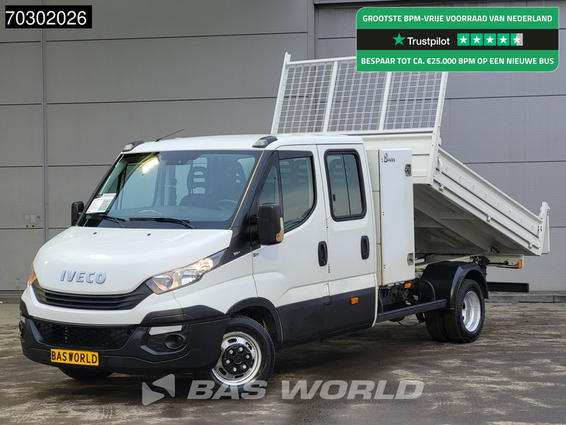 Iveco Daily 35C14 Dubbel Cabine Kipper met Kist Dubbellucht 3,5t Trekhaak Airco Cruise Euro6 Tipper Benne Kieper Airco Trekhaak Cruise contr - Dodávka sklápač: obrázok 1 Iveco Daily 35C14 Dubbel Cabine Kipper met Kist Dubbellucht 3,5t Trekhaak Airco Cruise Euro6 Tipper Benne Kieper Airco Trekhaak Cruise contr - Dodávka sklápač: obrázok 1