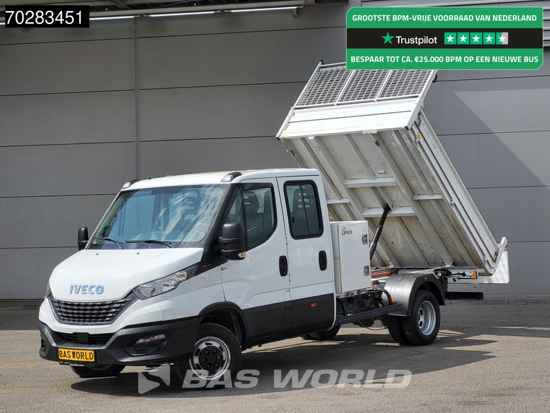 Iveco Daily 35C16 3.0L Kipper met Kist Dubbel Cabine Dubbellucht 3,5t Trekhaak Airco Cruise Euro6 Kieper Tipper Benne Airco Trekhaak Cruise - Dodávka sklápač: obrázok 1 Iveco Daily 35C16 3.0L Kipper met Kist Dubbel Cabine Dubbellucht 3,5t Trekhaak Airco Cruise Euro6 Kieper Tipper Benne Airco Trekhaak Cruise - Dodávka sklápač: obrázok 1