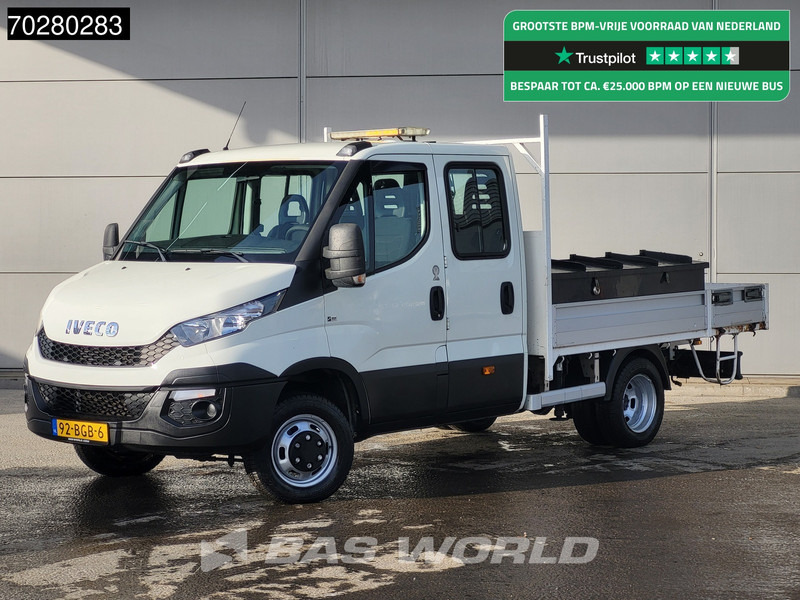Iveco Daily 50C17 3,0L Automaat HIAB 017T-2 DC Open laadbak Dubbellucht Airco Euro6 Pickup Crane Kraanwagen Pritsche Airco Dubbel cabine - Dodávka valník: obrázok 1 Iveco Daily 50C17 3,0L Automaat HIAB 017T-2 DC Open laadbak Dubbellucht Airco Euro6 Pickup Crane Kraanwagen Pritsche Airco Dubbel cabine - Dodávka valník: obrázok 1