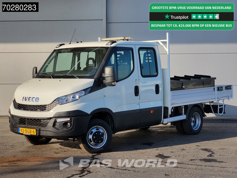 Iveco Daily 50C17 3,0L Automaat HIAB 017T-2 DC Open laadbak Kraan Dubbellucht Airco Euro6 Pickup Crane Kraanwagen Pritsche Airco Dubbel cabi - Dodávka valník: obrázok 1 Iveco Daily 50C17 3,0L Automaat HIAB 017T-2 DC Open laadbak Kraan Dubbellucht Airco Euro6 Pickup Crane Kraanwagen Pritsche Airco Dubbel cabi - Dodávka valník: obrázok 1