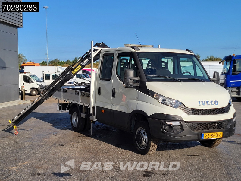 Iveco Daily 50C17 3,0L Automaat HIAB 017T-2 DC Open laadbak Kraan Dubbellucht Airco Euro6 Pickup Crane Kraanwagen Pritsche Airco Dubbel cabi - Dodávka valník: obrázok 3 Iveco Daily 50C17 3,0L Automaat HIAB 017T-2 DC Open laadbak Kraan Dubbellucht Airco Euro6 Pickup Crane Kraanwagen Pritsche Airco Dubbel cabi - Dodávka valník: obrázok 3