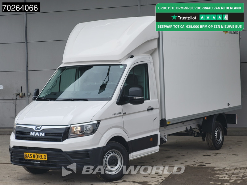 MAN TGE 3.140 Bakwagen met achterdeuren Nieuw!! Airco Meubelbak Koffer 17m3 Airco - Dodávka skriňová nadstavba: obrázok 1 MAN TGE 3.140 Bakwagen met achterdeuren Nieuw!! Airco Meubelbak Koffer 17m3 Airco - Dodávka skriňová nadstavba: obrázok 1