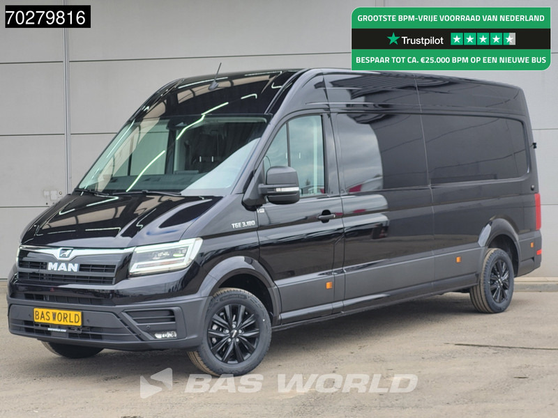 MAN TGE 3.180 Automaat 180PK L4H3 LED Airco Cruise Trekhaak Camera Parkeersensoren L3H2 14m3 Airco Trekhaak - Furgon: obrázok 1 MAN TGE 3.180 Automaat 180PK L4H3 LED Airco Cruise Trekhaak Camera Parkeersensoren L3H2 14m3 Airco Trekhaak - Furgon: obrázok 1