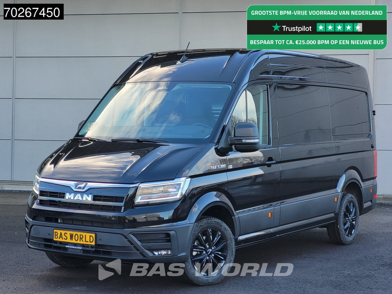 MAN TGE 3.180 Automaat 2025 model Facelift Black Edition L3H3 ACC Trekhaak L2H2 11m3 Airco Trekhaak - Furgon: obrázok 1 MAN TGE 3.180 Automaat 2025 model Facelift Black Edition L3H3 ACC Trekhaak L2H2 11m3 Airco Trekhaak - Furgon: obrázok 1