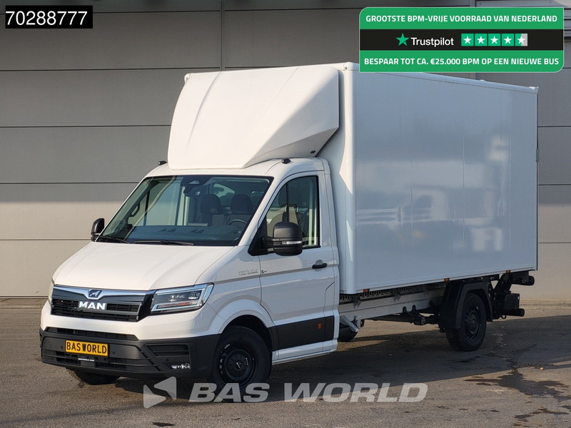 MAN TGE 3.180 Automaat Laadklep Bakwagen 2025 Facelift Navi LED Airco Cruise Euro6 Meubelbak Koffer 21m3 Airco Cruise control - Dodávka skriňová nadstavba: obrázok 1 MAN TGE 3.180 Automaat Laadklep Bakwagen 2025 Facelift Navi LED Airco Cruise Euro6 Meubelbak Koffer 21m3 Airco Cruise control - Dodávka skriňová nadstavba: obrázok 1
