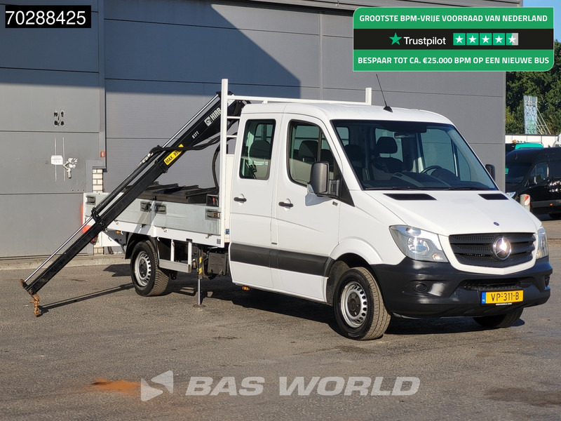 Mercedes-Benz Sprinter 310 CDI Euro6 Automaat Open laadbak Kraanwagen HIAB 017T-2 Navi Airco Euro6 Kraan Crane Kranwagen Pickup Pritsche Airco - Dodávka valník: obrázok 1 Mercedes-Benz Sprinter 310 CDI Euro6 Automaat Open laadbak Kraanwagen HIAB 017T-2 Navi Airco Euro6 Kraan Crane Kranwagen Pickup Pritsche Airco - Dodávka valník: obrázok 1