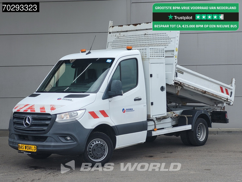 Mercedes-Benz Sprinter 514 CDI 3 zijdige Kipper 3.5t trekhaak MBUX Navi Camera Tipper Benne Open laadbak Kieper 2m3 Airco Trekhaak Cruise control - Dodávka sklápač: obrázok 1 Mercedes-Benz Sprinter 514 CDI 3 zijdige Kipper 3.5t trekhaak MBUX Navi Camera Tipper Benne Open laadbak Kieper 2m3 Airco Trekhaak Cruise control - Dodávka sklápač: obrázok 1