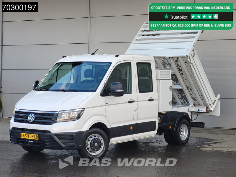 Volkswagen Crafter 177pk Kipper met Kist Dubbel Cabine Dubbellucht 3,5t Trekhaak Navi Airco Cruise Euro6 Tipper Benne Kieper Airco Trekhaak Cruise - Dodávka sklápač: obrázok 1 Volkswagen Crafter 177pk Kipper met Kist Dubbel Cabine Dubbellucht 3,5t Trekhaak Navi Airco Cruise Euro6 Tipper Benne Kieper Airco Trekhaak Cruise - Dodávka sklápač: obrázok 1