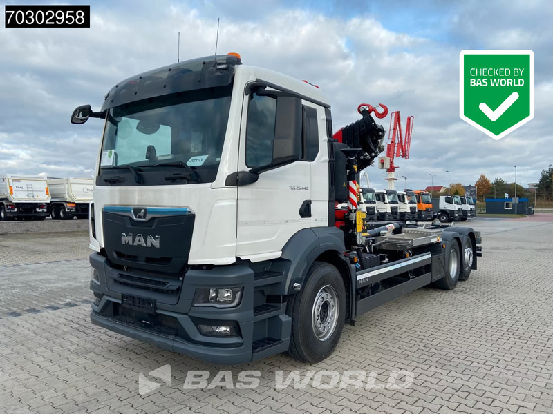 MAN TGS 26.440 6X2 NEW! Fassi 235A.0.25 Kran Crane Hyva 20-57-S Euro 6 - Hákový nosič kontajnerov, Auto s hydraulickou rukou: obrázok 1 MAN TGS 26.440 6X2 NEW! Fassi 235A.0.25 Kran Crane Hyva 20-57-S Euro 6 - Hákový nosič kontajnerov, Auto s hydraulickou rukou: obrázok 1