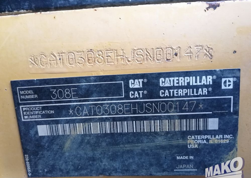 Pásové rýpadlo Caterpillar 308 E SR: obrázok 18
