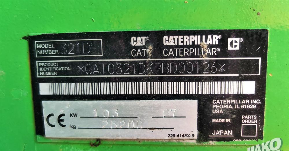 Caterpillar 321D - Pásové rýpadlo: obrázok 4 Caterpillar 321D - Pásové rýpadlo: obrázok 4