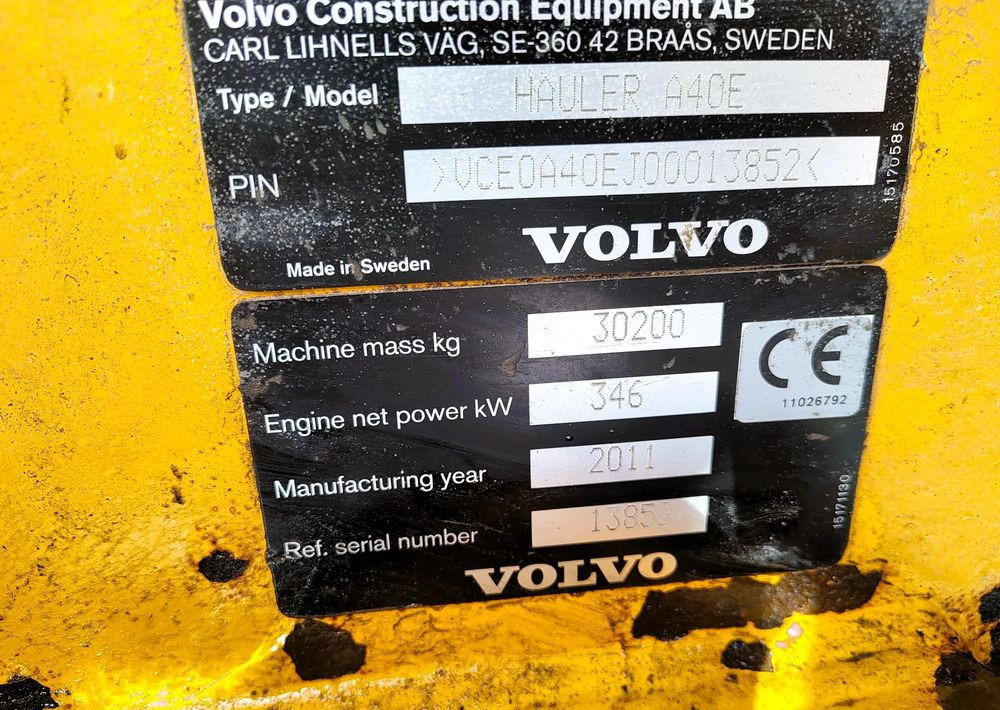 Volvo A40E - Damper: obrázok 5 Volvo A40E - Damper: obrázok 5