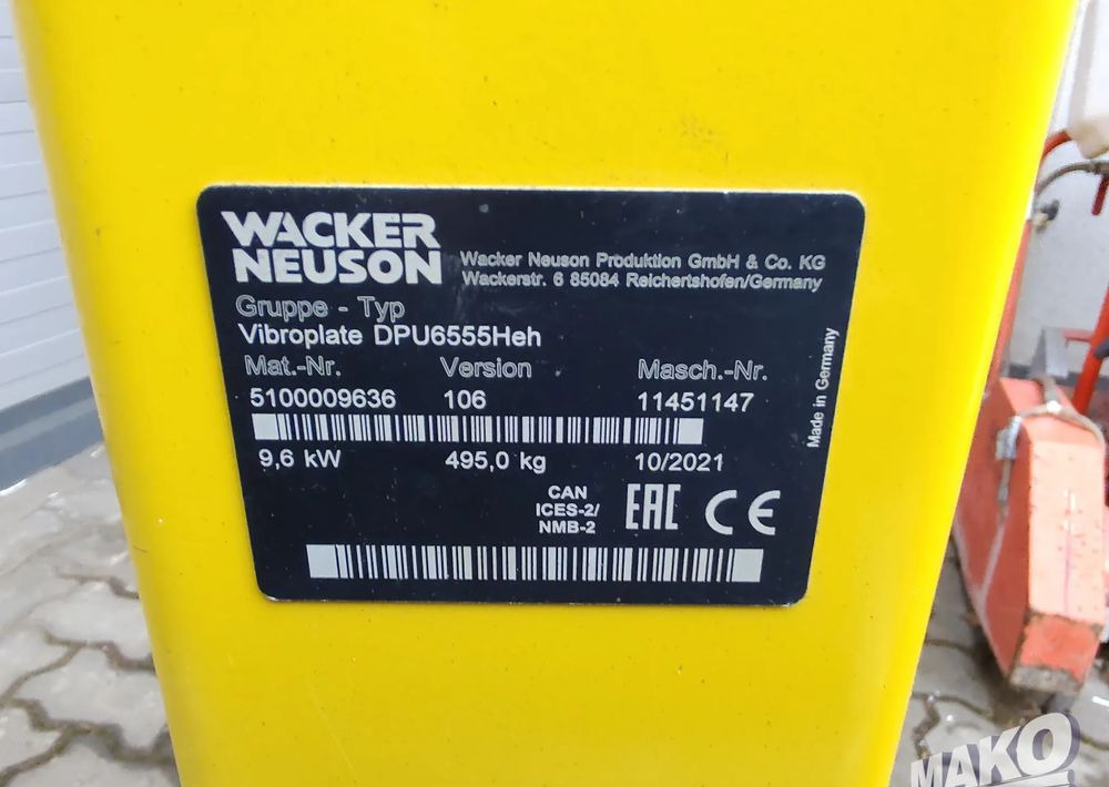 Wacker Neuson DPU6555Heh - Valec: obrázok 5 Wacker Neuson DPU6555Heh - Valec: obrázok 5