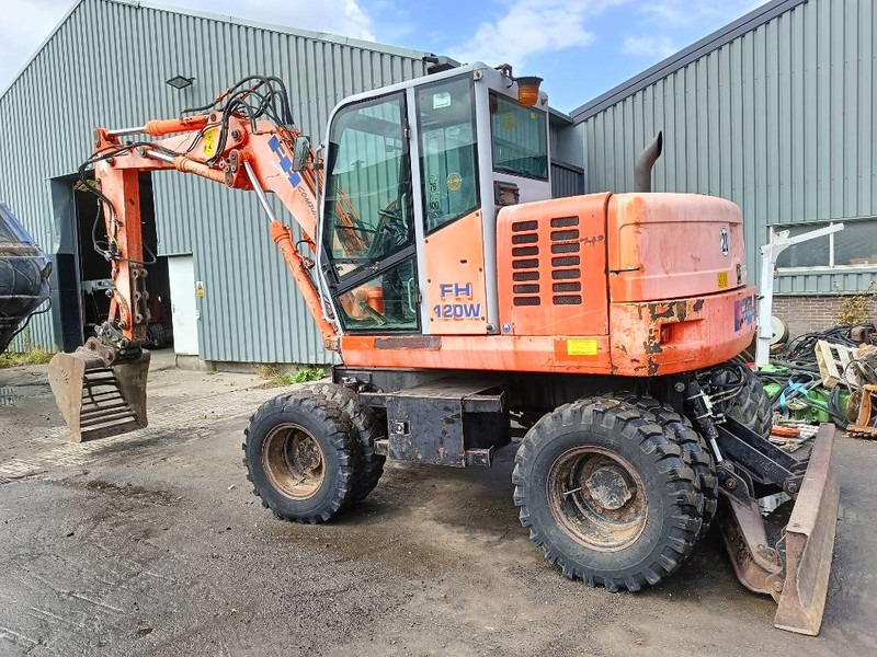 Kolesové rýpadlo FIAT-HITACHI FH120W bandenkraan Wheel Excavator graafmachine: obrázok 7