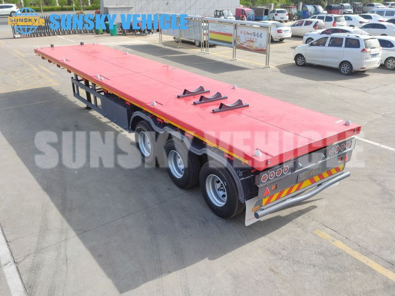 Nový Plošinový/ Valníkový náves na prepravu kontajnery SUNSKY 3-axle Flat Deck Trailer: obrázok 9