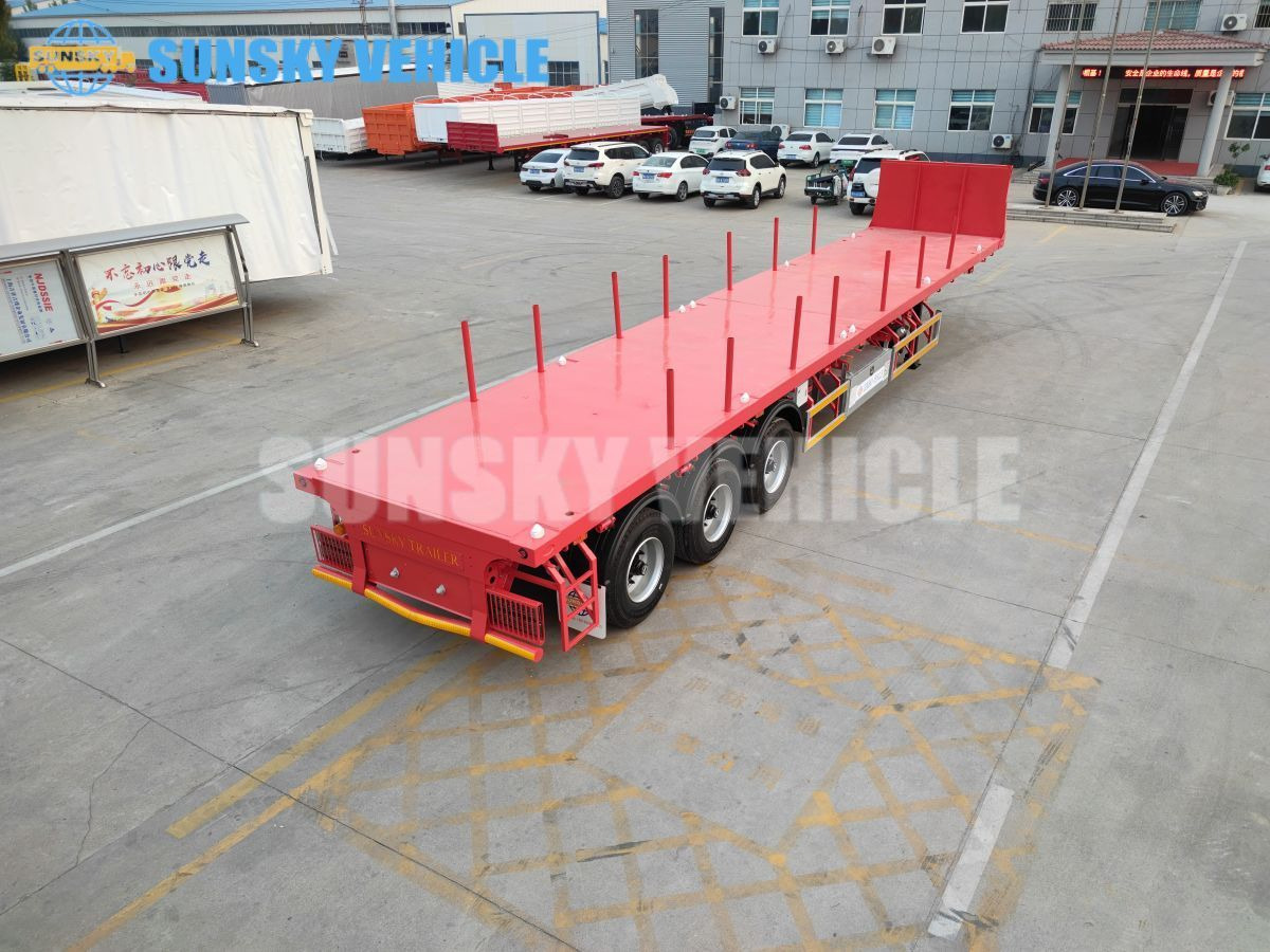 Nový Plošinový/ Valníkový náves na prepravu kontajnery SUNSKY 3-axle Flat Deck Trailer: obrázok 14