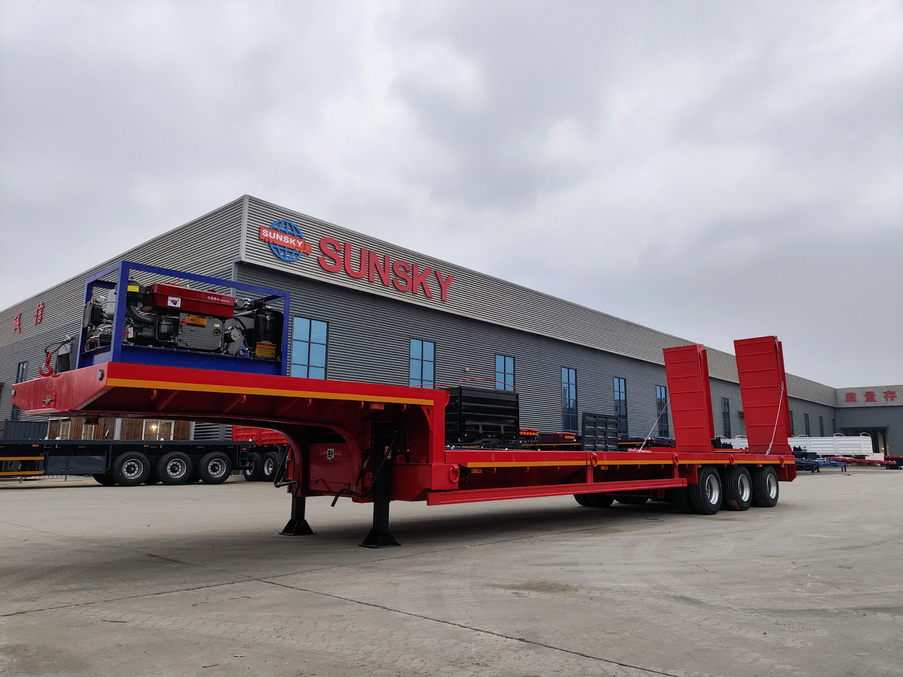 SUNSKY 30Ton lowbed trailer - Náves podvalník: obrázok 4 SUNSKY 30Ton lowbed trailer - Náves podvalník: obrázok 4