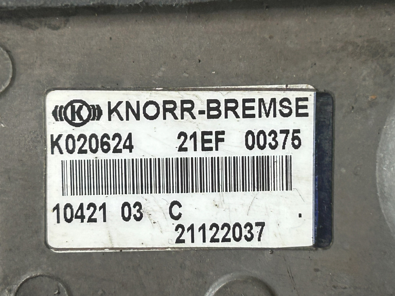 KNORR-BREMSE TRAILER EBS CONTROL VALVE / EUROPE / VOLVO - Brzdový ventil: obrázok 3 KNORR-BREMSE TRAILER EBS CONTROL VALVE / EUROPE / VOLVO - Brzdový ventil: obrázok 3
