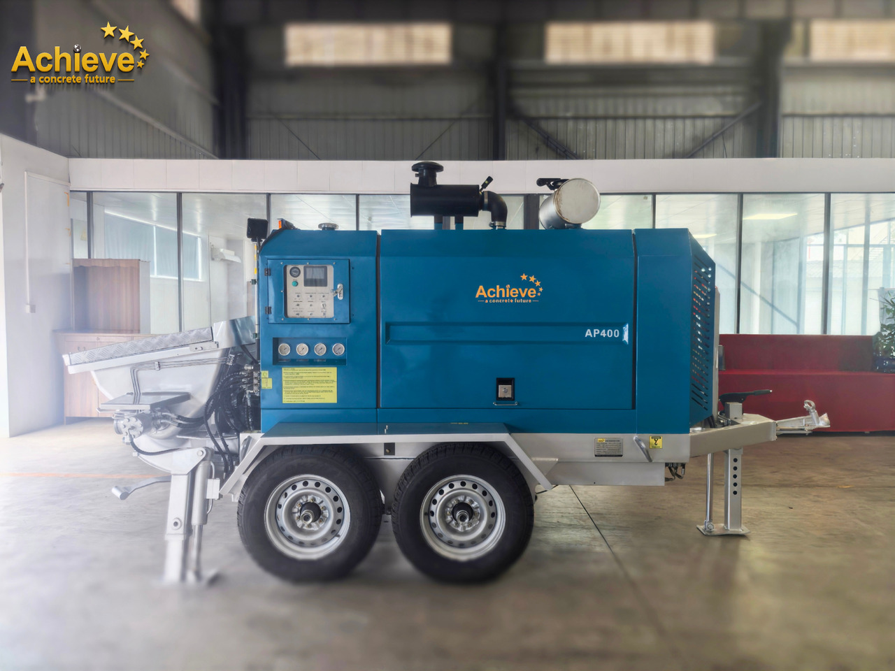 ACHIEVE ACHIEVE AP400 Concrete Trailer Pump For Australia/US EPA /CE Version  【ACHIEVE】100% BRAND NEW !!! - Stacionárne čerpadlo betónu: obrázok 1 ACHIEVE ACHIEVE AP400 Concrete Trailer Pump For Australia/US EPA /CE Version  【ACHIEVE】100% BRAND NEW !!! - Stacionárne čerpadlo betónu: obrázok 1