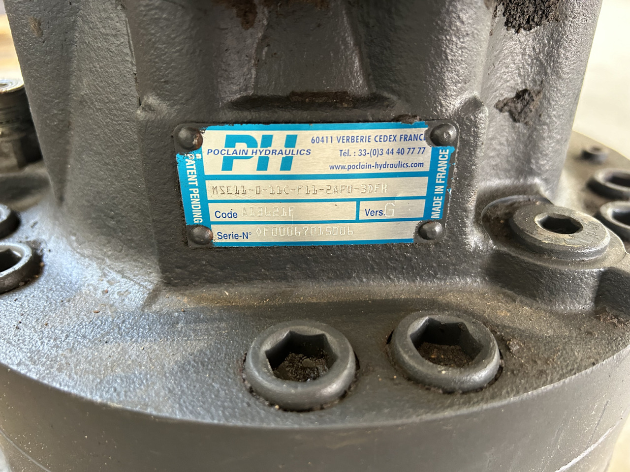Poclain Hydraulics MSE-11 - Motor otoče pre Kolesové rýpadlo: obrázok 3 Poclain Hydraulics MSE-11 - Motor otoče pre Kolesové rýpadlo: obrázok 3