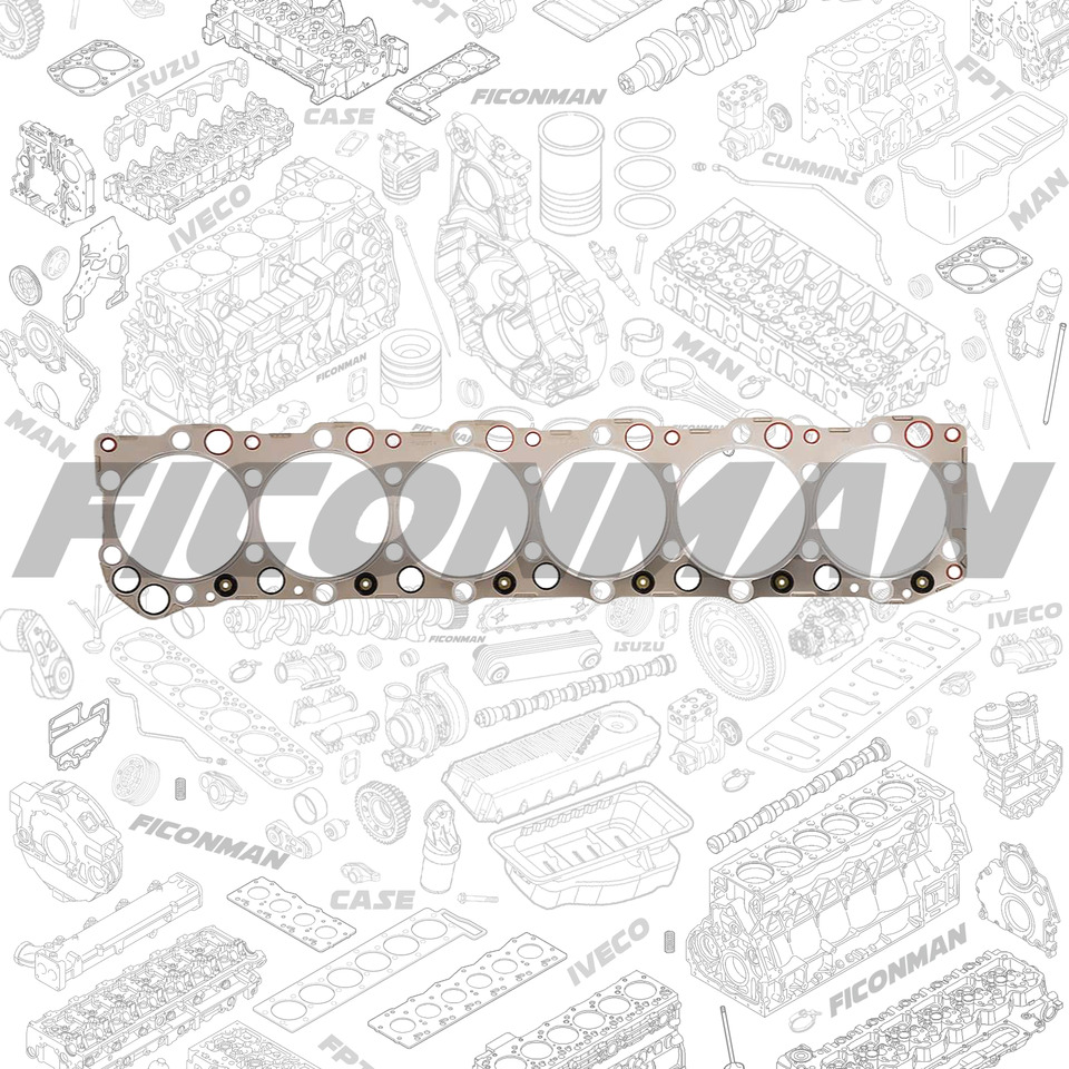 FPT IVECO CASE Cursor13 F3BE0684A B001 504003647 CYLINDER GASKET 504007514/500054690 - Tesnenia motora pre Nákladné auto: obrázok 1 FPT IVECO CASE Cursor13 F3BE0684A B001 504003647 CYLINDER GASKET 504007514/500054690 - Tesnenia motora pre Nákladné auto: obrázok 1