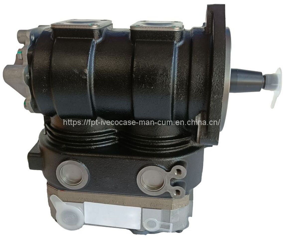FPT IVECO CASE Cursor9 F2CFE614A*B041/F2CGE614F*V004 5802431166 Double cylinder air pump 504293730/5802497411 - Kompresor: obrázok 1 FPT IVECO CASE Cursor9 F2CFE614A*B041/F2CGE614F*V004 5802431166 Double cylinder air pump 504293730/5802497411 - Kompresor: obrázok 1