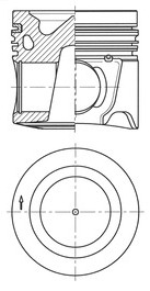 IVECO FPT F4HFE613Y Piston with Rings 500055920 8099100 - Piest/ Krúžka/ Puzdrá: obrázok 2 IVECO FPT F4HFE613Y Piston with Rings 500055920 8099100 - Piest/ Krúžka/ Puzdrá: obrázok 2