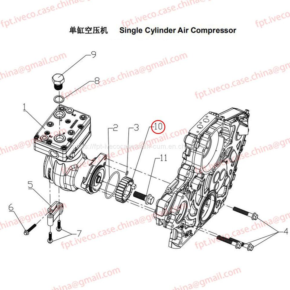MAN D0836 Drive gear for air compressor 54210-0205 - Kompresor: obrázok 1 MAN D0836 Drive gear for air compressor 54210-0205 - Kompresor: obrázok 1