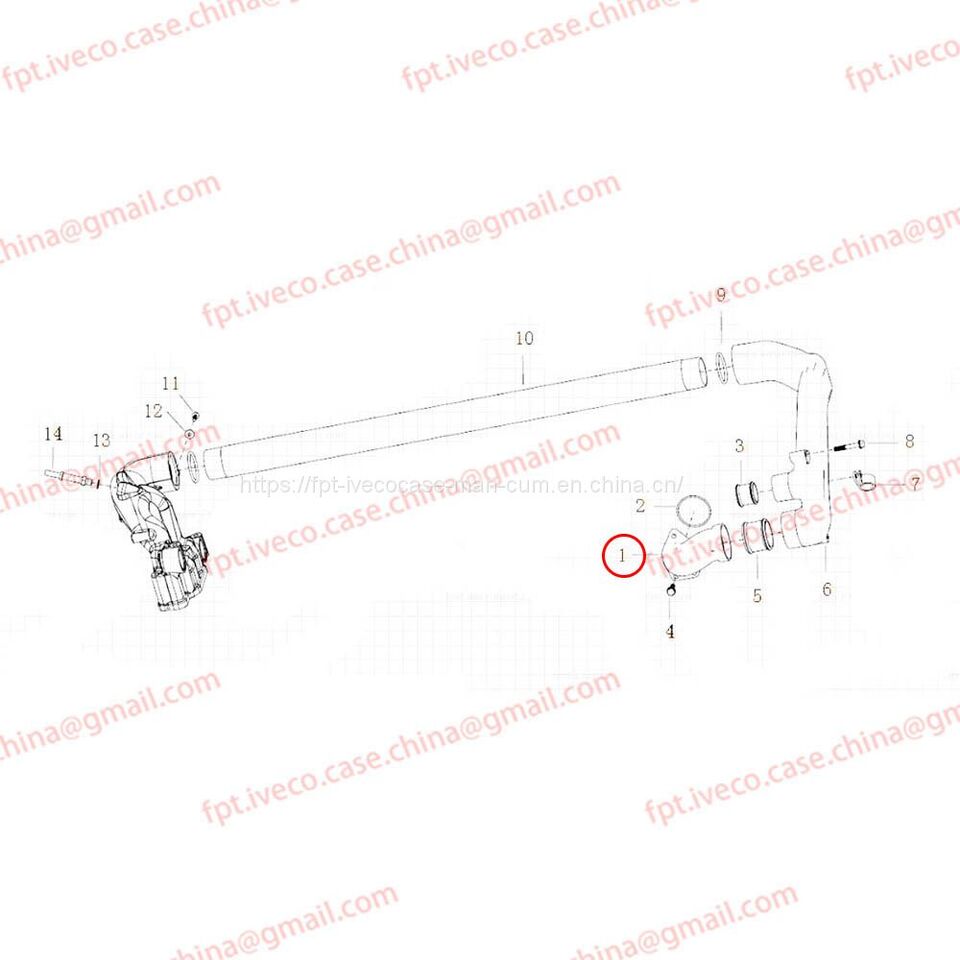 MAN D2066 Coolant elbow pipe 06302-0657 - Chladiaci systém pre Nákladné auto: obrázok 1 MAN D2066 Coolant elbow pipe 06302-0657 - Chladiaci systém pre Nákladné auto: obrázok 1