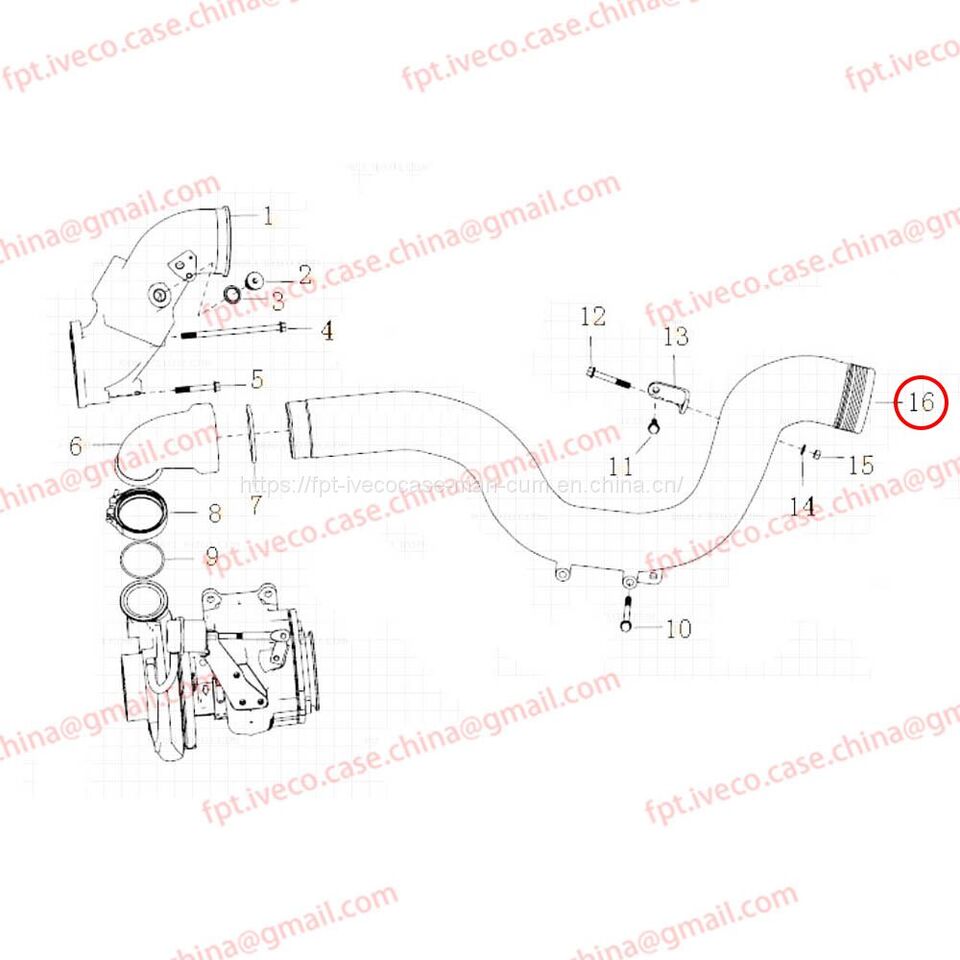 MAN D2066 Intercooler front intake pipe 09411-5173 - Chladiaci systém: obrázok 3 MAN D2066 Intercooler front intake pipe 09411-5173 - Chladiaci systém: obrázok 3