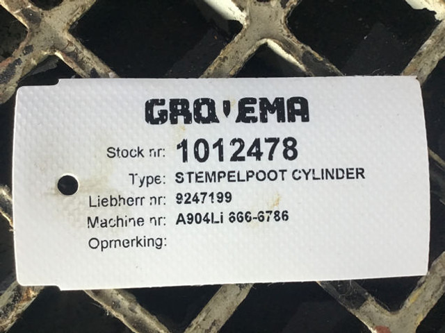 Liebherr A902 INDUSTRIAL / A902 Li / A904 INDUSTRIAL / A904C Li / A912 Li / A914 Li / A914B Li - Hydraulický valec: obrázok 4 Liebherr A902 INDUSTRIAL / A902 Li / A904 INDUSTRIAL / A904C Li / A912 Li / A914 Li / A914B Li - Hydraulický valec: obrázok 4